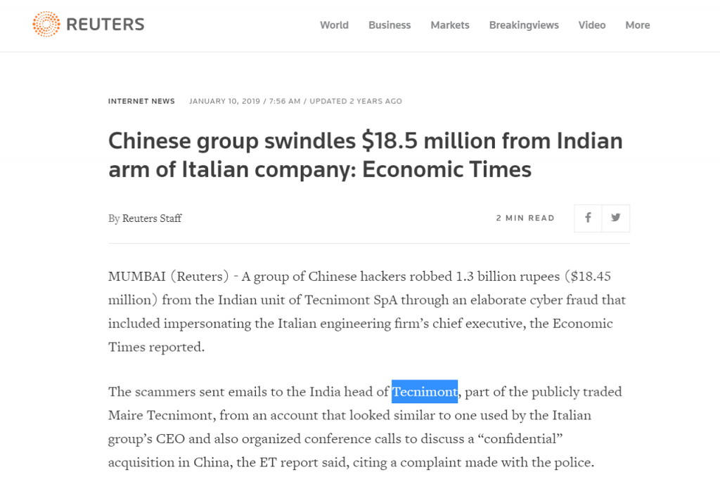 tecnimont india ceo big money loss due to lack of online reputation management strategy