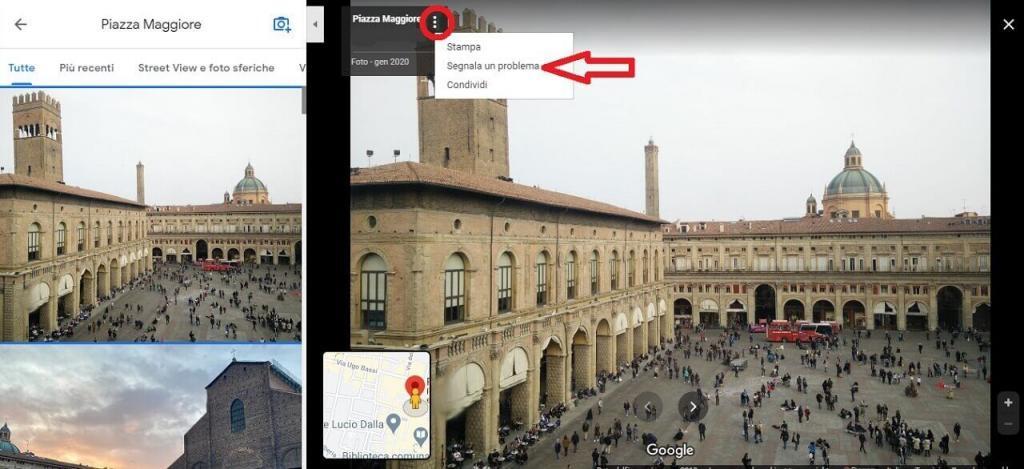 segnala foto google maps guida reputationup