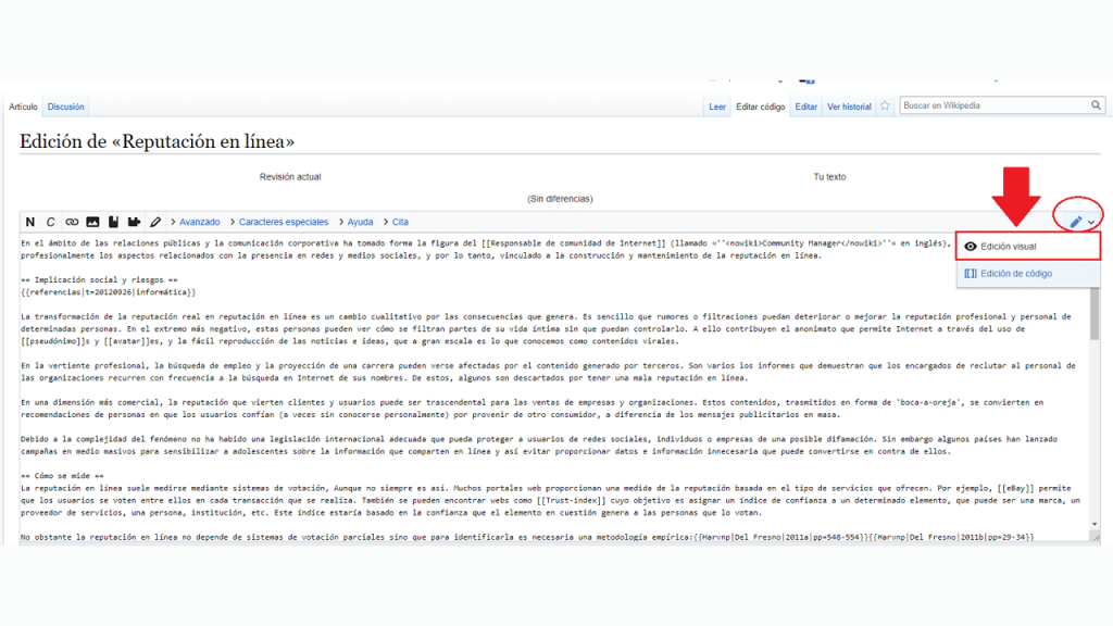Editar la página ReputationUP
