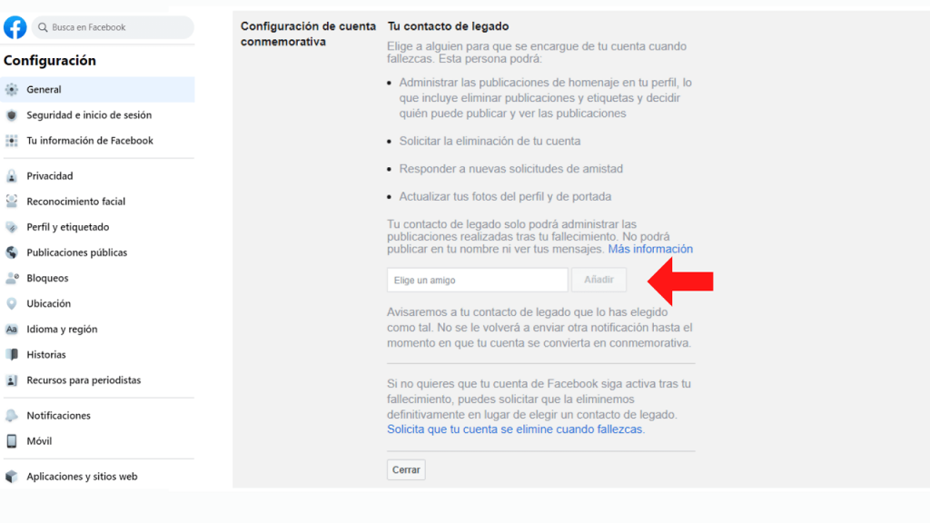 El funeral digital de Facebook guia configuración ReputationUP