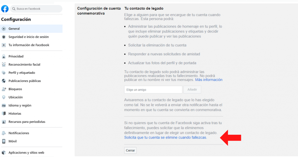 El funeral digital de Facebook guia eliminacion ReputationUP