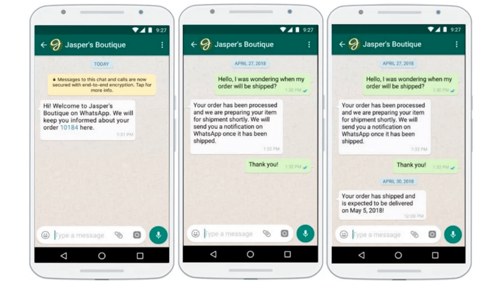 Whatsapp marketing examples ReputationUP