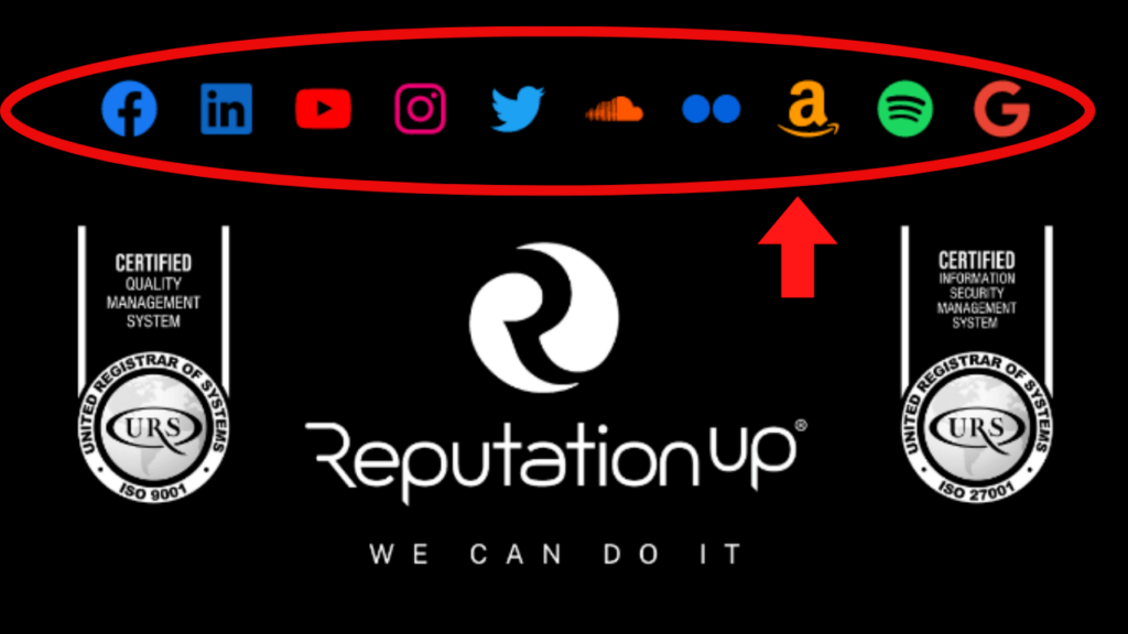 Social media footer ReputationUP