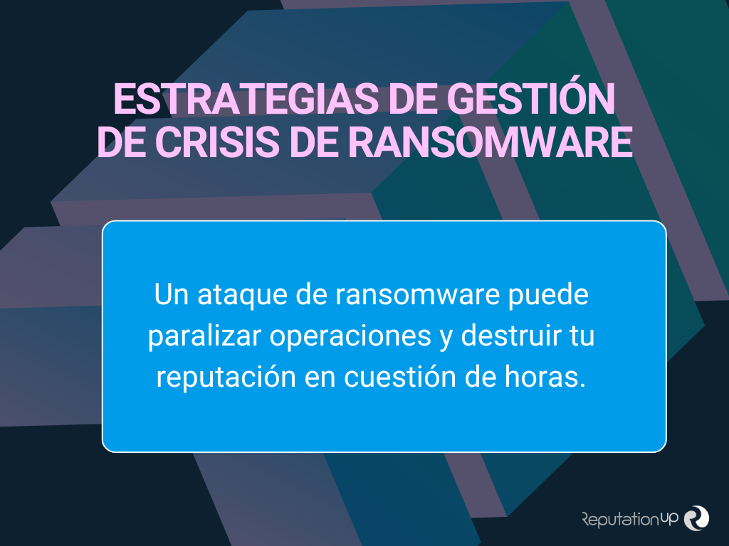 Estrategias de gestión de crisis de ransomware ReputationUP