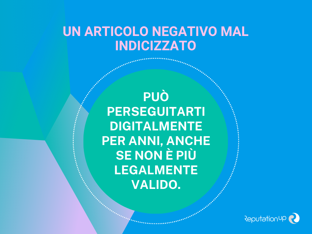 Un articolo negativo mal indicizzato ReputationUP