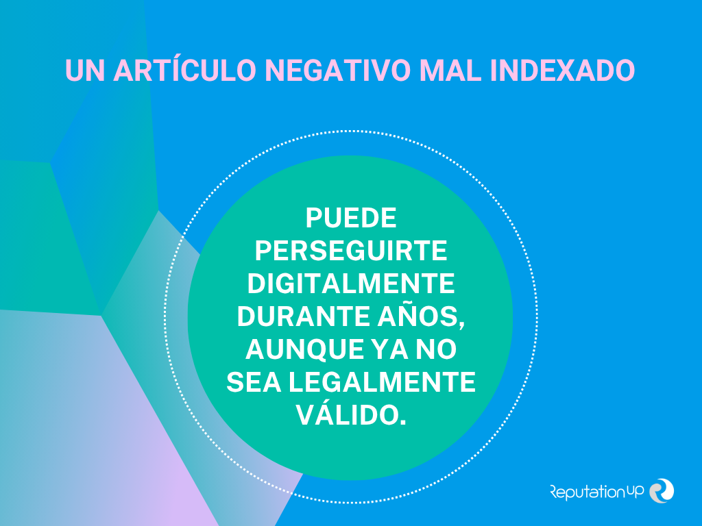 Un artículo negativo mal indexado ReputationUP