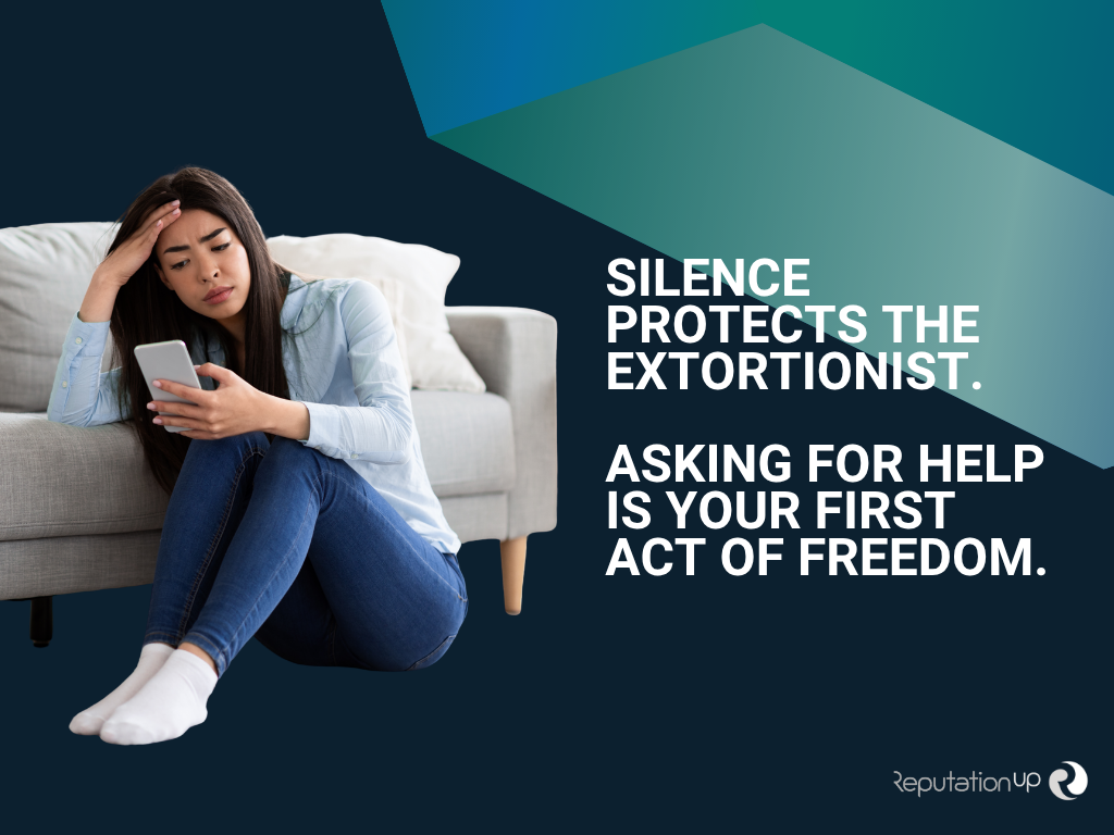 silence protects extortionist