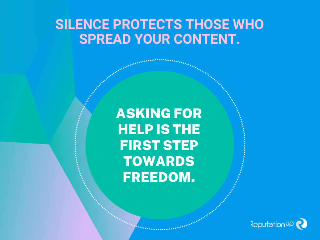 Silence protects those who spread your content ReputationUp