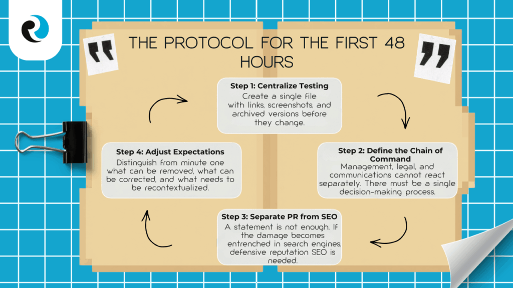 PROTOCOL FOR THE FIRST 48 HOURS REPUTATION UP