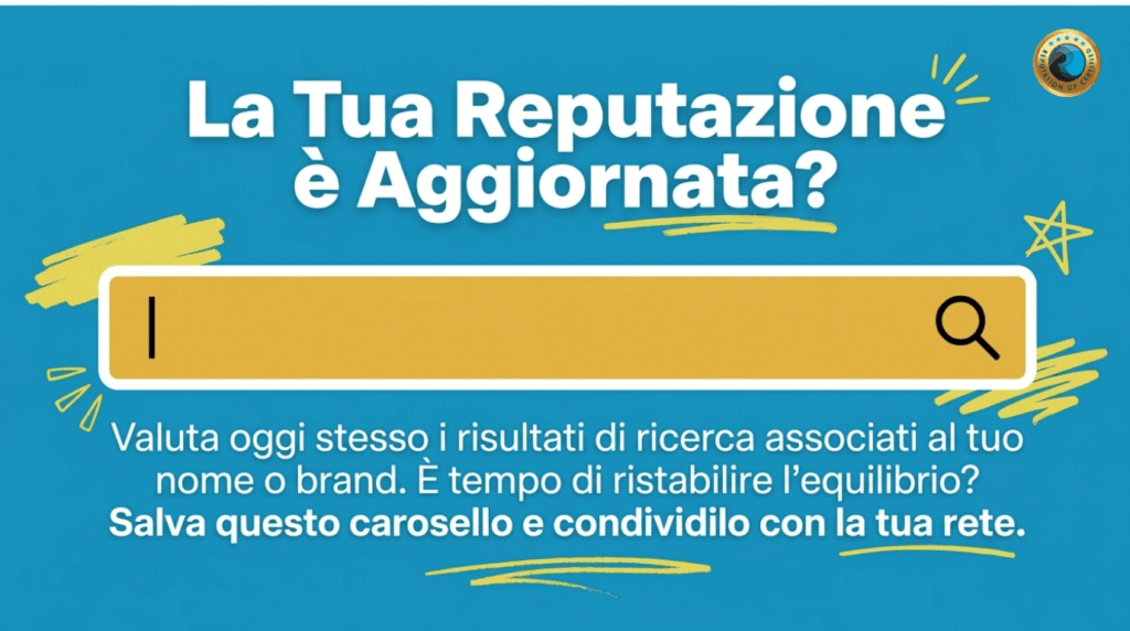 Diritto all oblio reputazione professionale ReputationUP