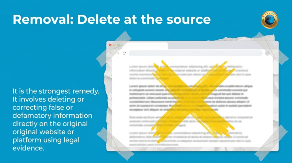 Removal Delete at the source Reputationup