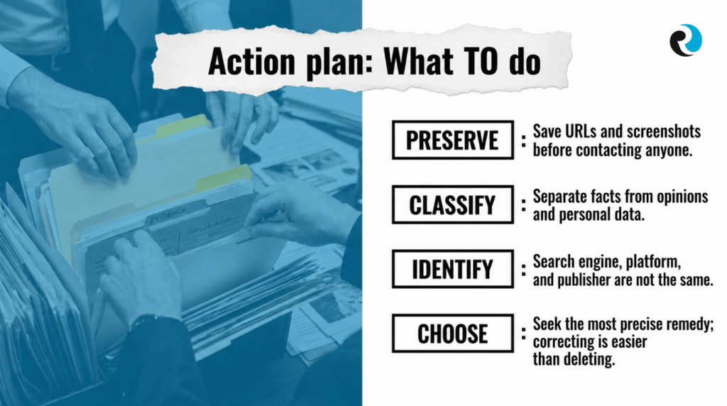 Reputation Risk Brief Action plan REPUTATIONUP