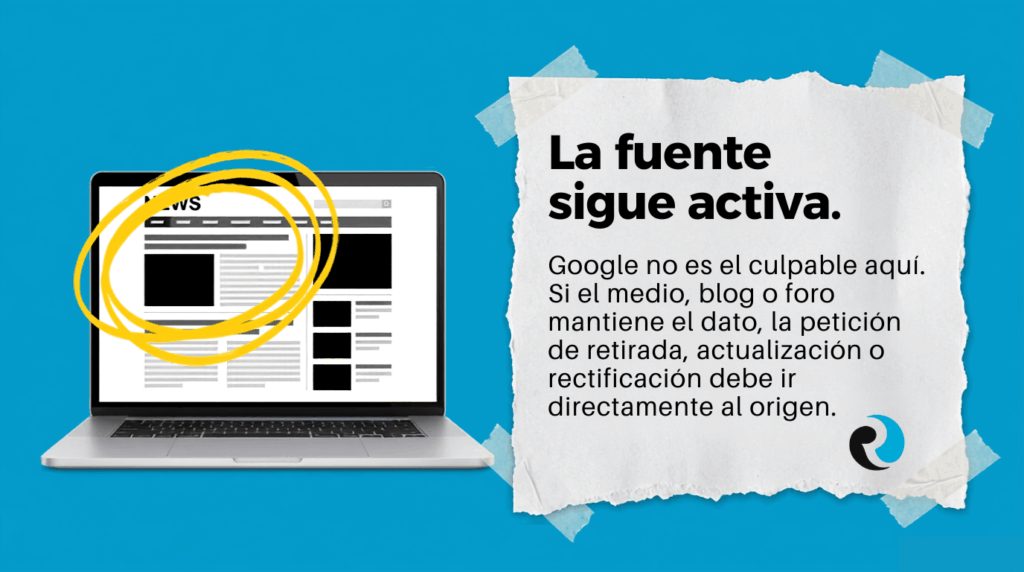 La fuente sigue activa Contenido obsoleto online ReputationUP