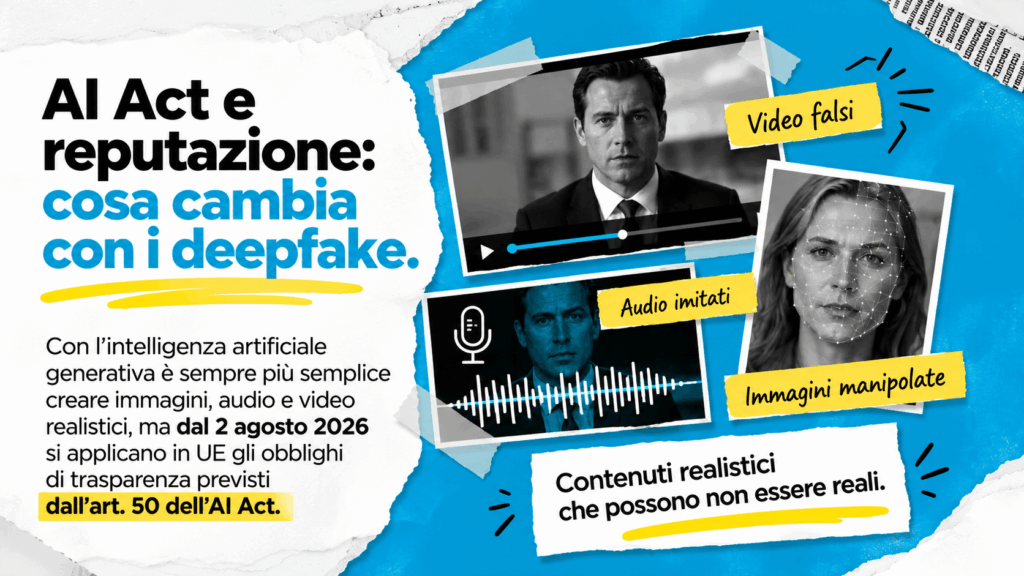 AI Act e deepfake cosa cambia ReputationUP