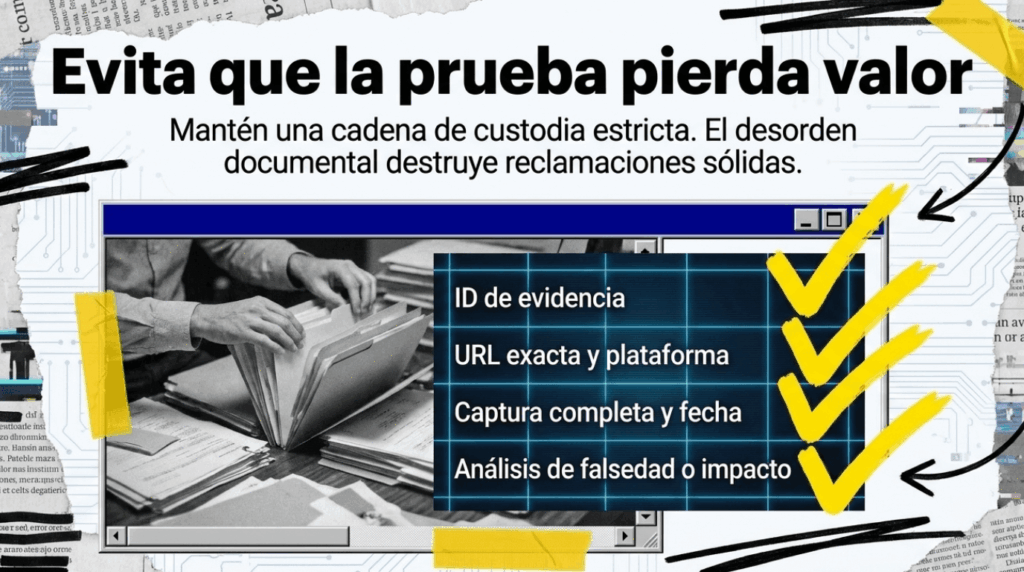 Difamacion online evita que la prueba pierda valor ReputationUP