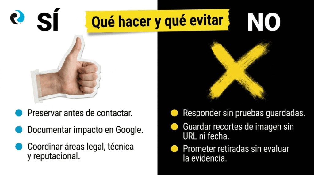 Difamacion online y evidencia digital que hacer ReputationUP