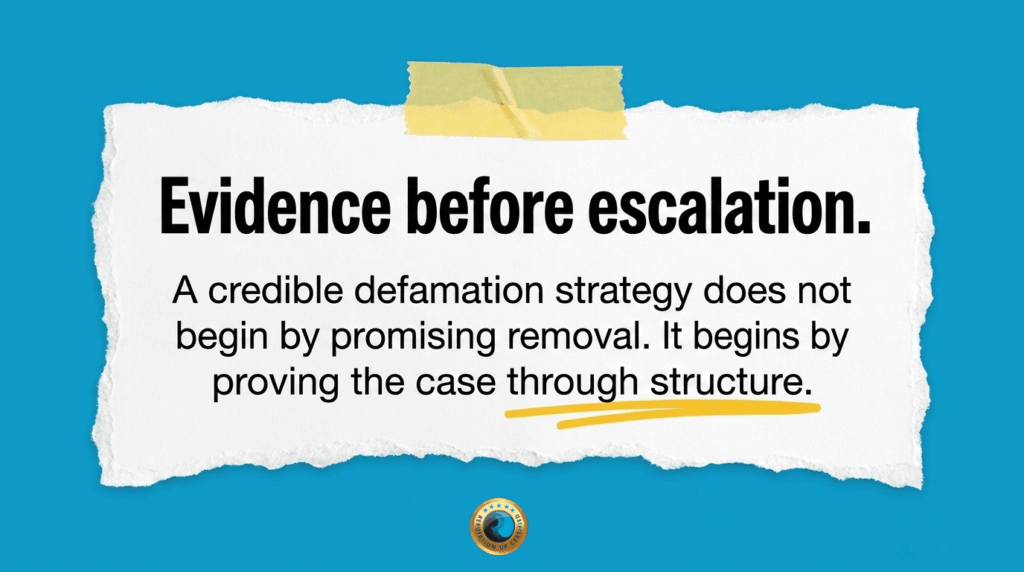 Evidence before escalation ReputationUP