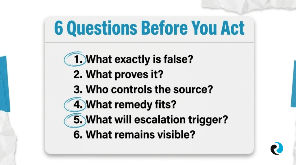False Allegations Against Executives