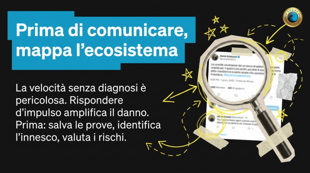 Prima di comunicare Crisi reputazionale online ReputationUP