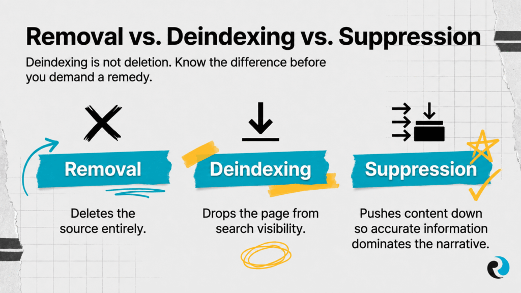 Removal Deindexing suppression ReputationUP