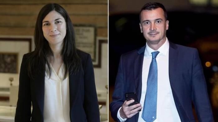 Giulia Sarti e Rocco Casalino m5s disastro mediatico Giulia Sarti e Rocco Casalino m5s disastro mediatico